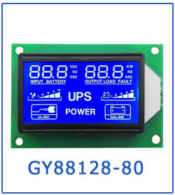 White LEDs Backlight Large VA Black Color Display Screen for Customized Monochrome Segment LCD in Monitor Controller Devices