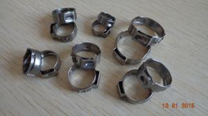 China Single ear stainless steel tube clamp,Customized stainless steel hose clamps, made in China professional manufacturer wholesale