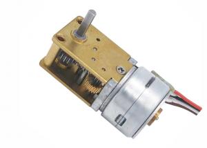 China Customized Shaft Micro Stepper Motor 18 Degree Diameter 15mm With Worm Gear Box wholesale