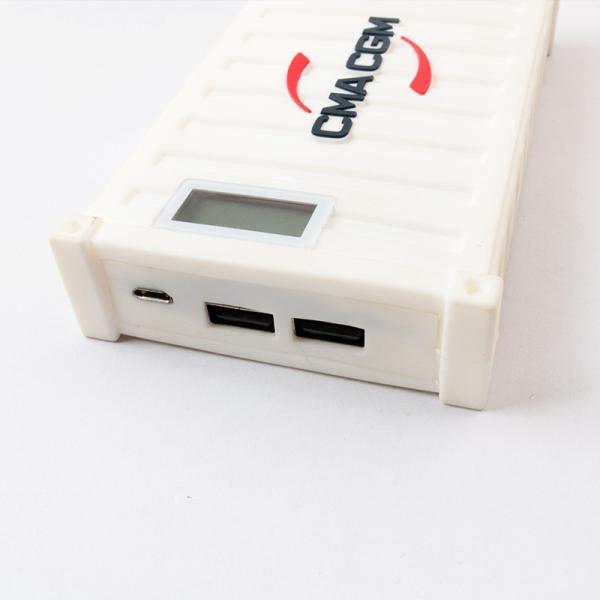 5000MAH 2800MAH PVC Power Bank Customized Made With Single Cable