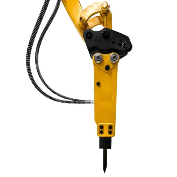 Crawler Excavator Rock Hammer , Yellow Hydraulic Excavator Breaker
