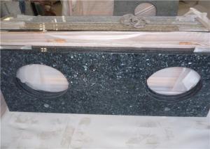 China Durable Blue Pearl Granite Vanity Top , Prefab Granite Vanity Countertops With Oval Sink on sale