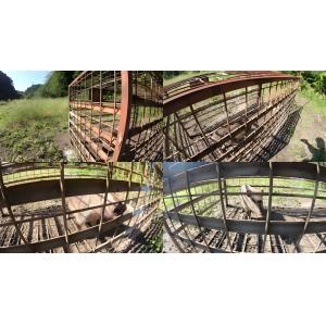 Two Door Animal Trap Cage 2.2M Collapsible Large Wild Animal Cage For Boar Wolf