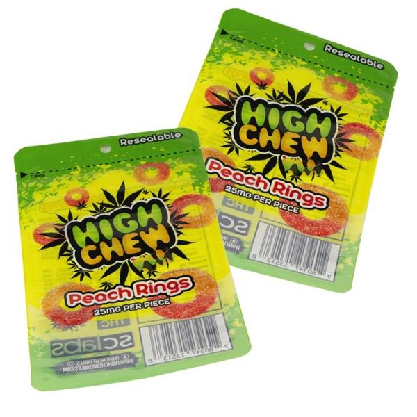 Custom Printing Mylar Aluminum Foil Plastic Bags for Candy Pack