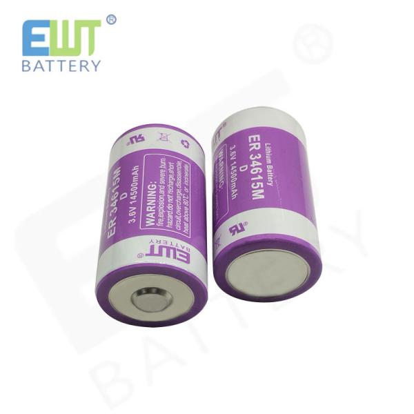 Quality ODM High Capacity Lithium Primary Battery 3.6V 14500mAh ER34615M for sale