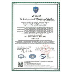 Guangzhou Xingjin Fire Equipment Co.,Ltd. Certifications
