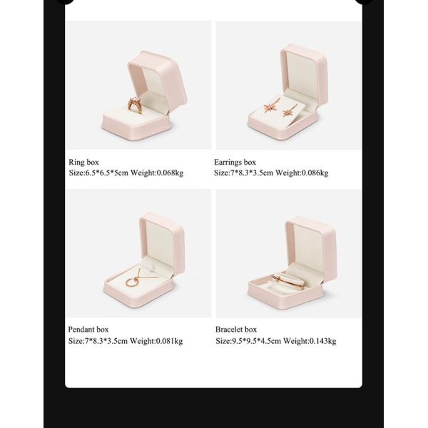 BPU03 PU Leather Square Luxury Gift Box Set For Jewelry Display And Packaging