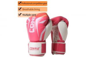 China OEM Logo Leather Boxing Gym Equipments 6OZ 10OZ Professional Boxing Gloves wholesale