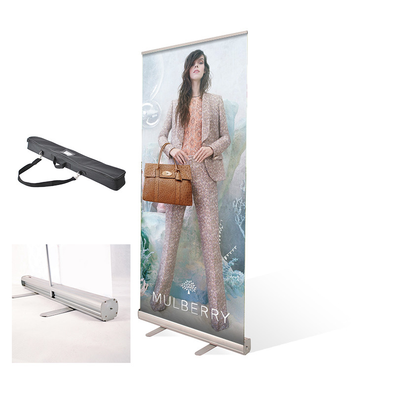 China Stable Retractable Display Signs , Custom Printing Retractable Vertical Banner wholesale