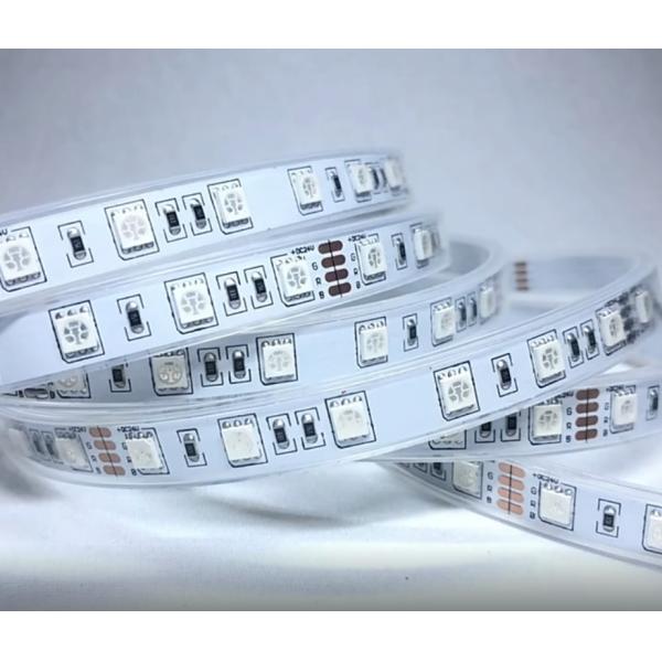 SMD5050 Flexible RGB LED Strip Lights Silica Gel Colorful DC24V 60 Leds Waterproof IP68