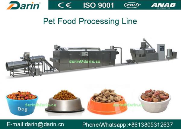 Quality Professional automatic dog Pet Food Extruder production line with CE for sale