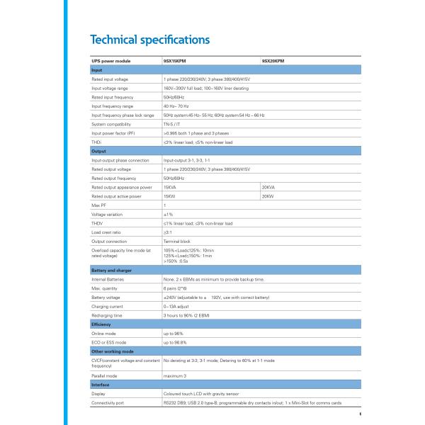 Eaton 9SX 700VA 1000VA 1500VA 2000VA 3000VA Single Phase Tower UPS for Computer/Networking