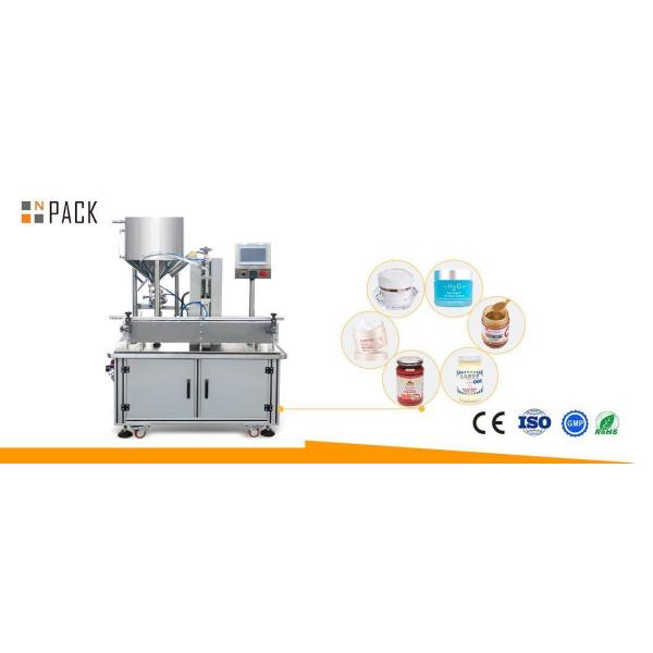 Npack Automatic Servo Motor Piston Hot Sauce Bottle Liquid Filling Machine with Mixer