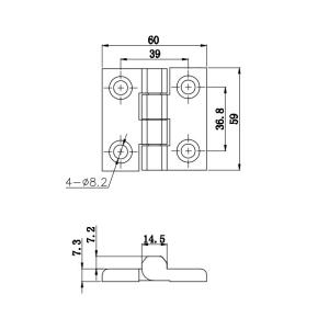 60mm Stainless Steel Cabinet Lock