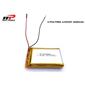 China 123555P 2600mAh 3.7V Lithium Polymer Battery KC CB UL wholesale
