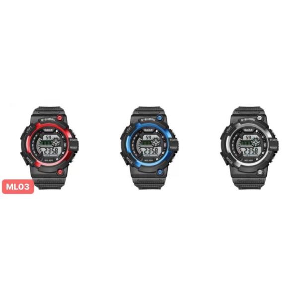 Men′ S Gift Watches Digital Light Waterproof Sports Silicone Strap Watches
