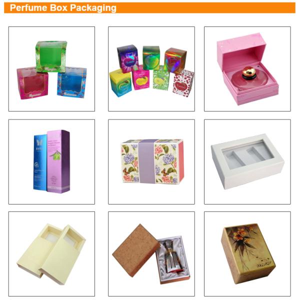 Bottles Gift Perfume Packaging Boxes 120gsm Coated Paper Type 6.5 cm * 8cm Size