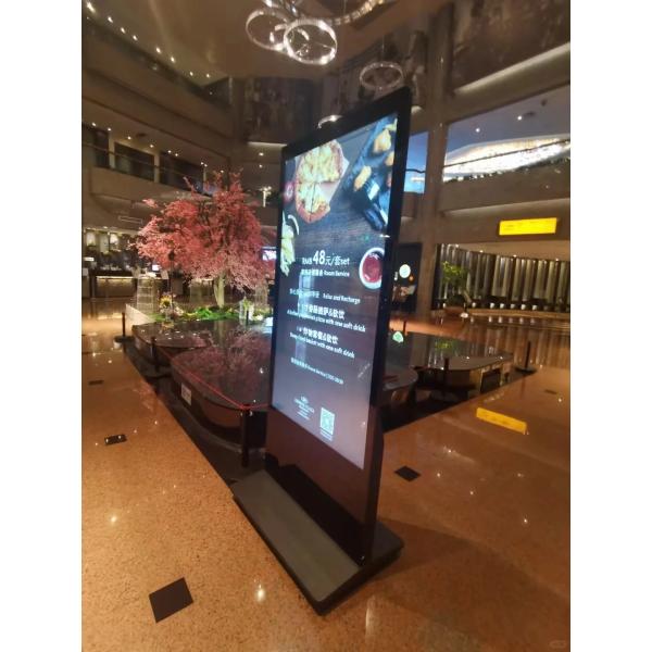 Android Vertical Hotel Digital Signage Advertising Playback 4K Display Capacitive Touch Screen Lcd Display Monitor