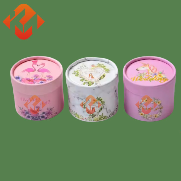 Custom Paper Gift Tube Jewelry Cylinder Paper Tube Packaging Stylish Design