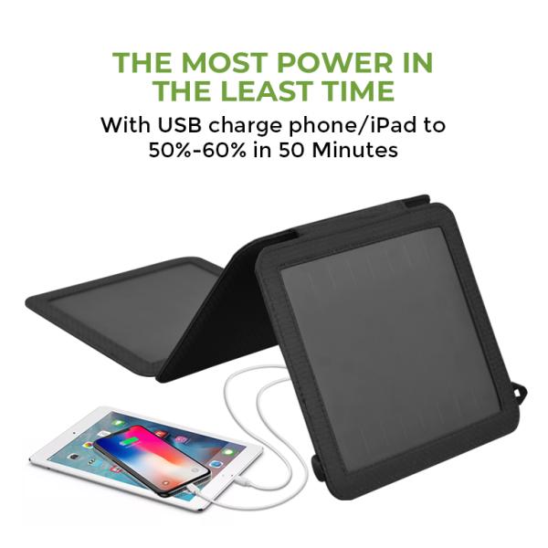 Camping 21W Foldable Sunpower Solar Mobile Charger Portable Solar Panel with USB Port