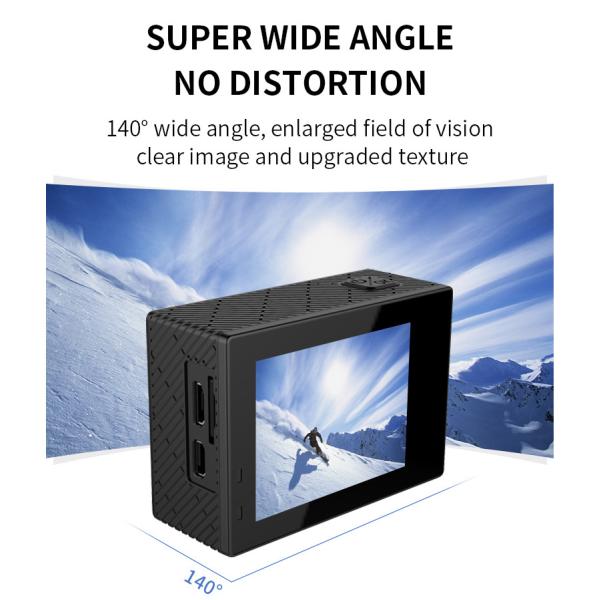 Wireless Selfie 1080P Sports Camera 400mAh Dual Screen Action