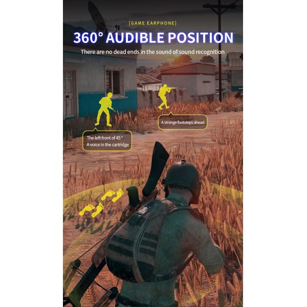 Low Latency Gaming and Phone Call True Wireless Headset with Noise Cancelling Technology