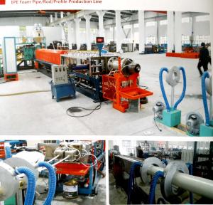 China SP-75 EPE foam pipe/rod profile production line wholesale