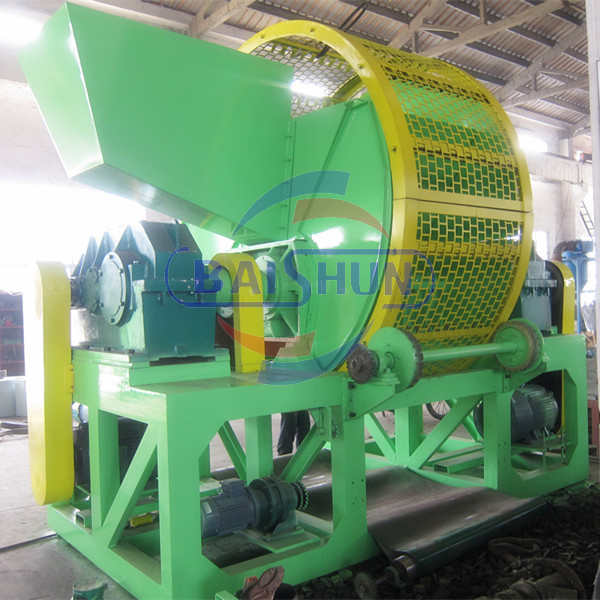 Factory price high capacity waste tyre used tire shredder machine for sale