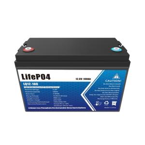 12v Dependable Lithium-Ion Rechargeable Battery Capacity 100ah Extended Life