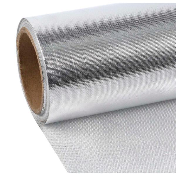 Lightweight Aluminized Fiberglass Fabric Cloth AL7628 Good Chemical Resistance