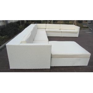 China 8pcs cheap PE rattan garden sofas on sale