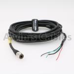 4 Pin Hirose Male HR10A-7P-4P to Open End Shield Cable for Camera Sound Devices