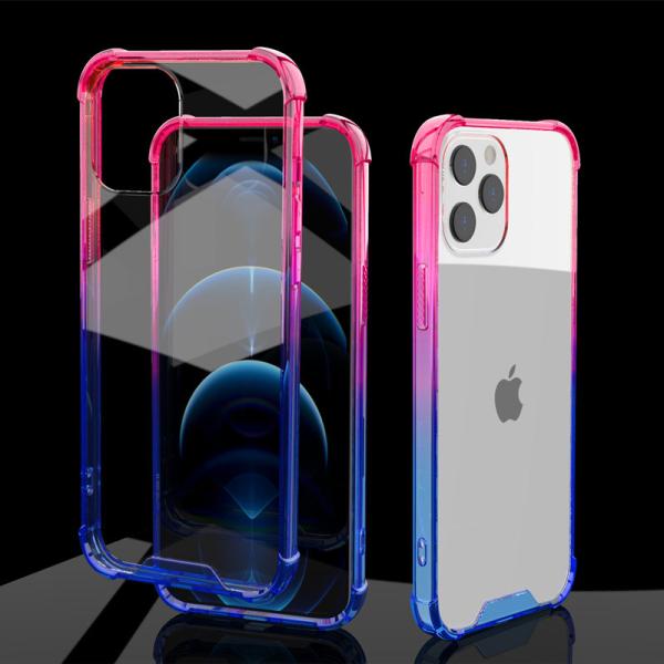 TPU Acrylic Protective Hybrid Shockproof Hard Case Scratch Resistant Gradient Color