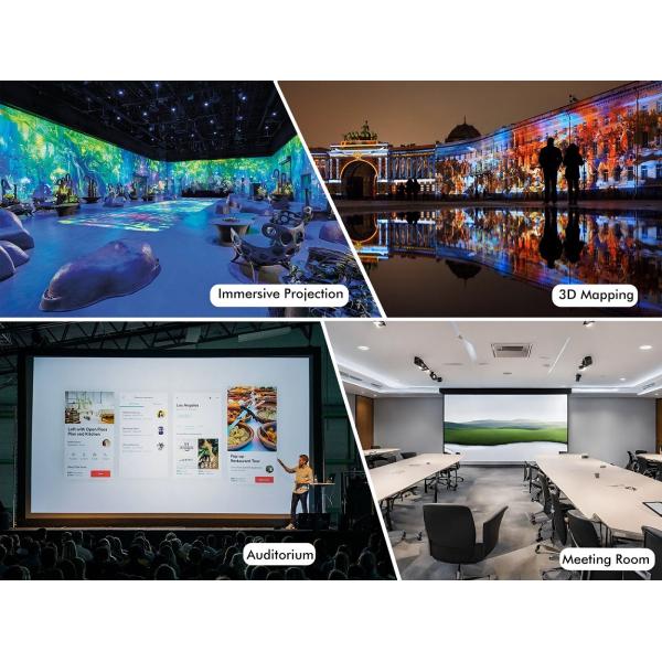 High-Brightness 3LCD Laser Projector With Motorized Zoom and Focus