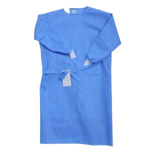 China Blue Disposable Surgical Gowns / Barrier Surgical Gown Breathable Long Sleeve wholesale