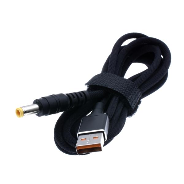 65W Laptop USB Male Cable DC 20V 2.25A 3.25A 5.5x2.5mm For Computer