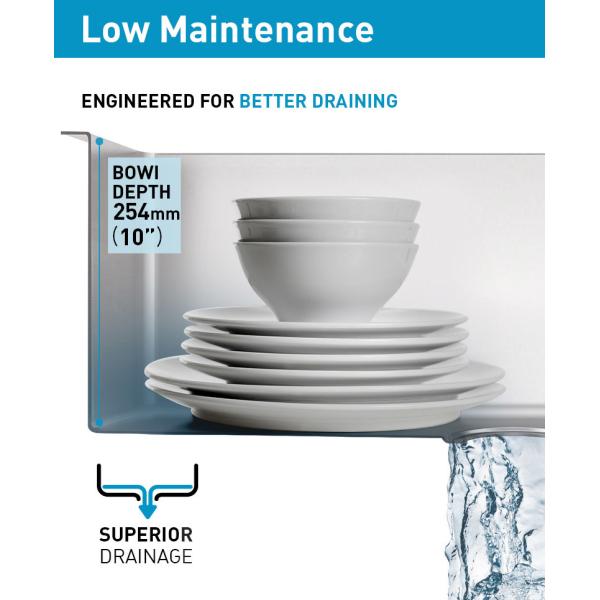 18 Gauge Workstation Stainless Steel Kitchen Sink With Strainer Silver Brushed Finish