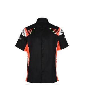 Buy cheap Sportswear Button Down Motorcycle Wicking Breathable Custom Design Racing Polo from wholesalers