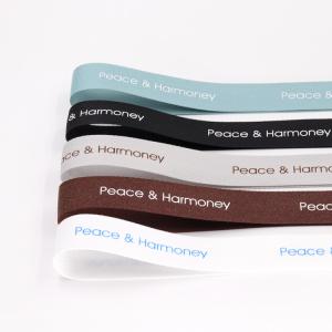 China Custom Printed Gift Packaging Ribbon , Double Faced Silk Satin Ribbon on sale