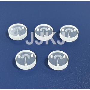 China Scratch Resistant Synthetic Sapphire Window Optic Sapphire Button With Grooves on sale