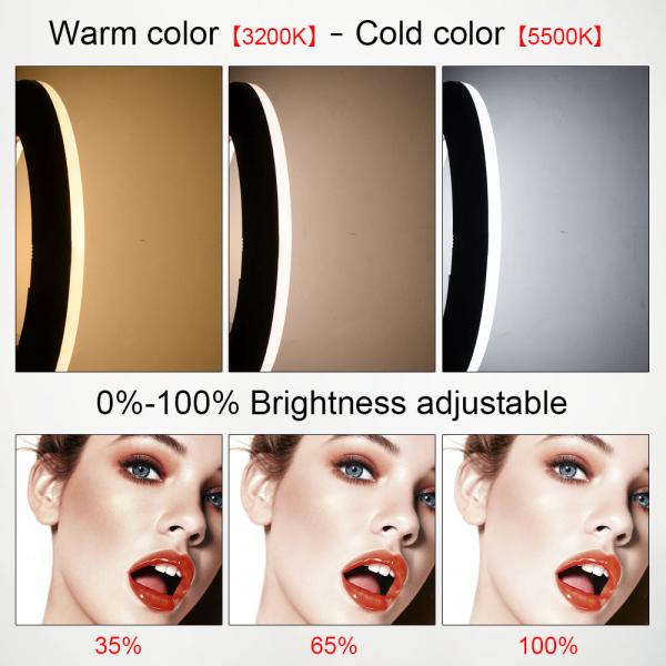 Yidoblo 48W Ring Fill Light Lamp 18 Inch Photo Light Manufacturer High Quality Bicolor Bright LED Ring Light With Holder