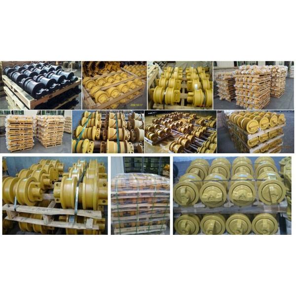 Yellow Smooth Finish Bulldozer Track Roller Pc100