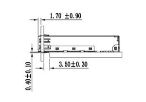 China LINK-PP 1X1 Press Fit LP11F012 SFP Cage with Spring Finger wholesale
