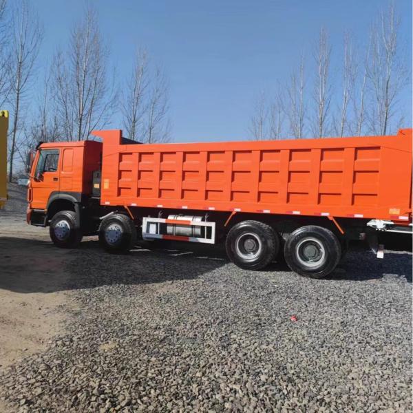 40T 8x4 Used Dump Truck 12 Tires Sinotruk Howo 371 375
