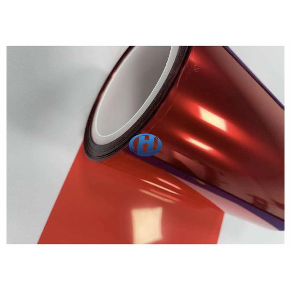 50 μm Red PET Silica Gel Coating Film Used as Protective Film For Metal Plastic Glass etc