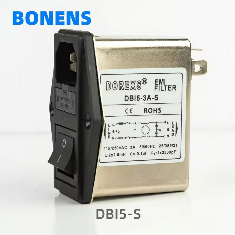 China DBI5-S EMI Filter With Dual Fuse And Switch For Bulk Purchases And Low Minimum Order wholesale