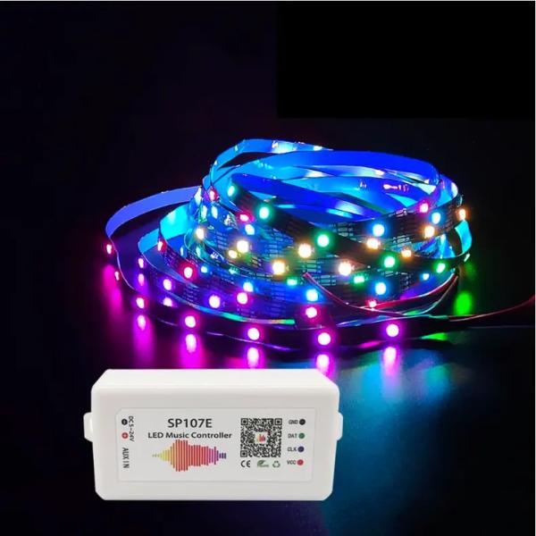 APP Bluetooth Rgb Led Music Controller For Pixel Light Strip WS2812B WS2811 SP107E