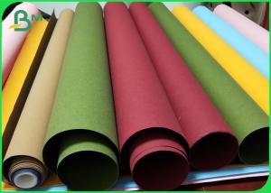 China Multicolor Kraft Paper Fabric For Making Cloth Label Washable on sale