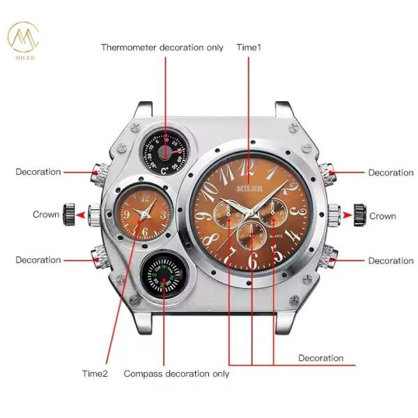 Modern Analog Leather Strap Quartz Watch Leather Band Quartz Wrist Watches