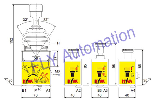 HYVA Dump Truck Controls 14750430H Tipping Valve 3 Position